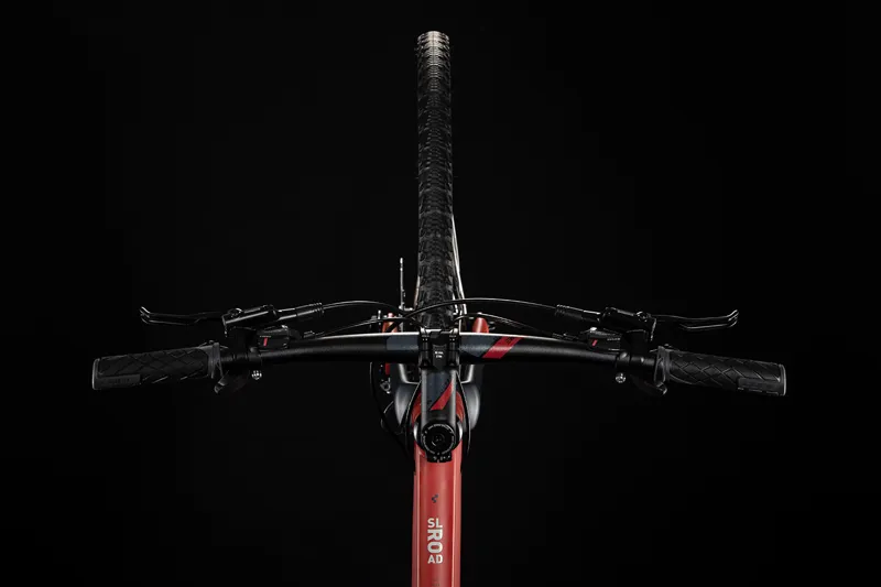 Cube SL Road 2020 Flat Bar Road Bike - Red/Grey-4