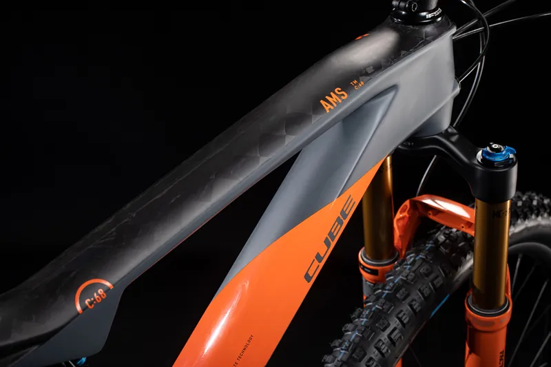 Cube AMS 100 C:68 TM 29er 2020 Full Suspension MTB - Grey/Orange-2