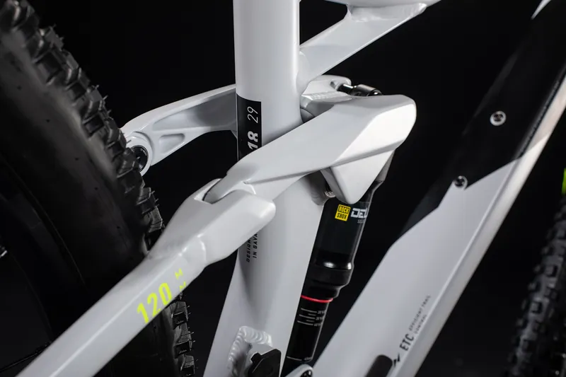 Cube Stereo 120 Race 29er 2020 Full Suspension MTB - Lightgrey/Yellow-4