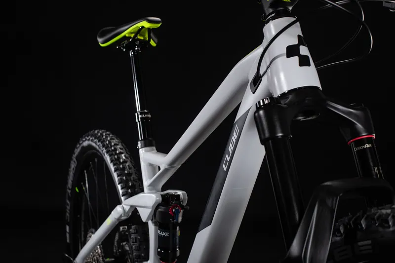 Cube Stereo 120 Race 29er 2020 Full Suspension MTB - Lightgrey/Yellow-6