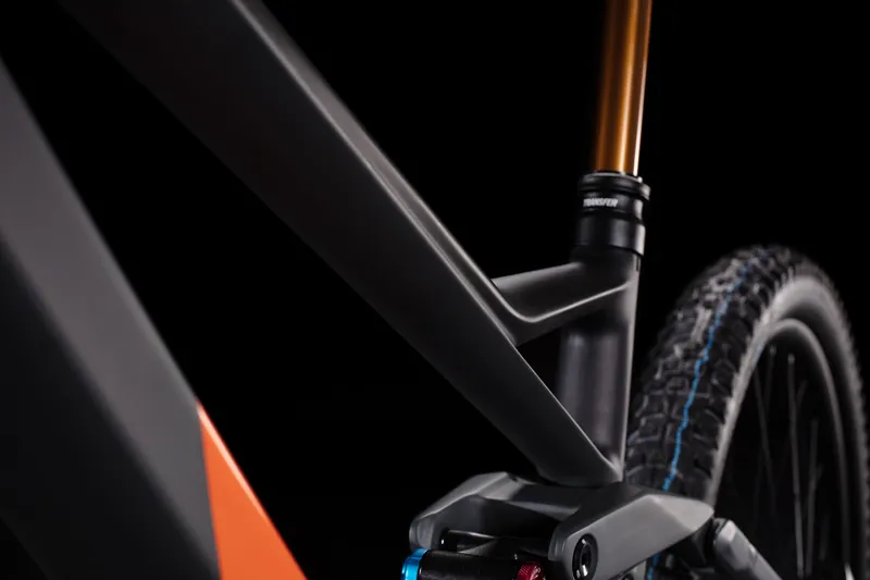 Cube Stereo 140 HPC TM 27.5 2020 Full Suspension MTB - Grey/Orange-4