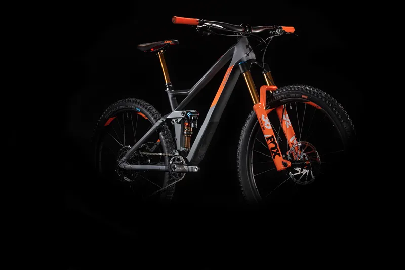 Cube Stereo 140 HPC TM 27.5 2020 Full Suspension MTB - Grey/Orange-1
