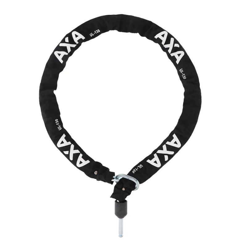 AXA UCL130 - 130cm/5.5mm Plug-In Chain Lock - Black