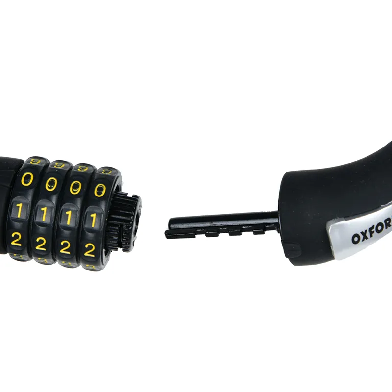 Oxford Combi Coil12 Combination Cable Lock - 1500mm x 12mm - Black-3