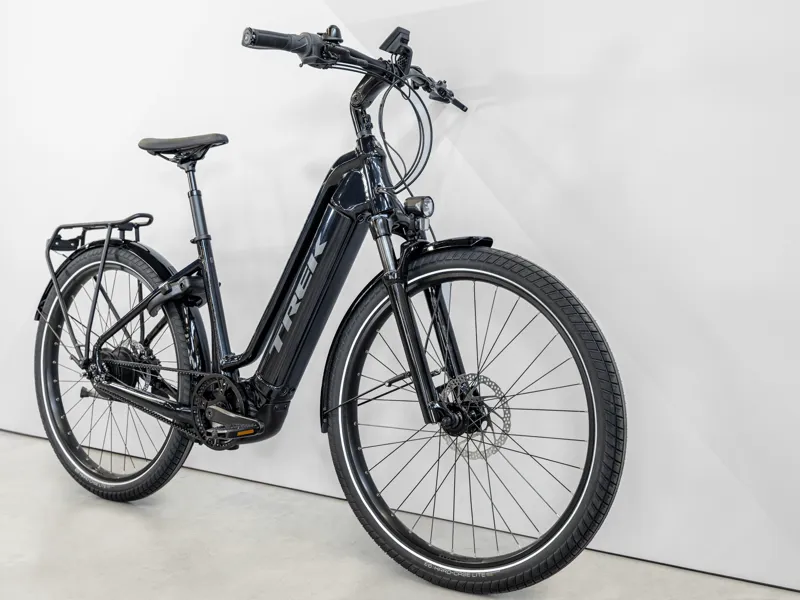 Trek Allant+ 9 Lowstep 625wh 2025 Electric Hybrid Bike -Deep Dark Blue-1