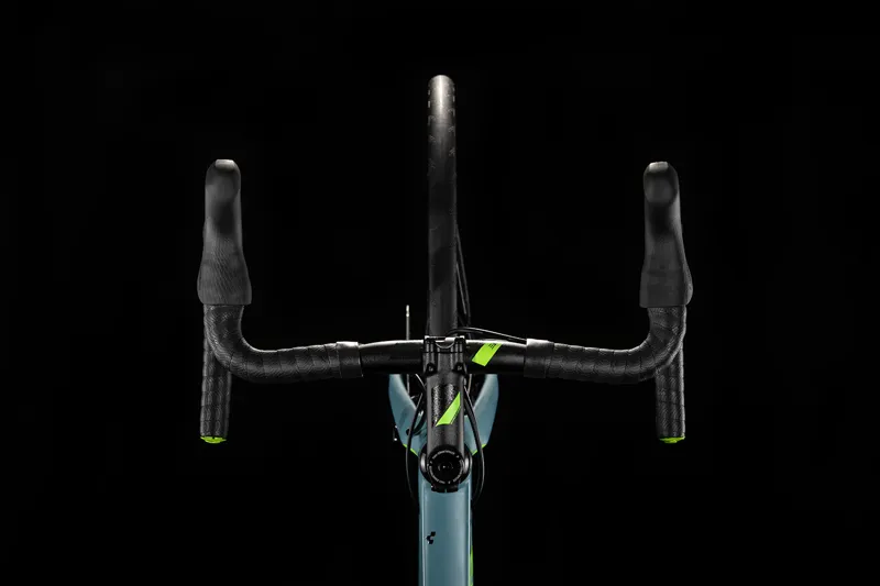 Cube Attain SL 2020 Road Bike - Bluegrey/Green-4