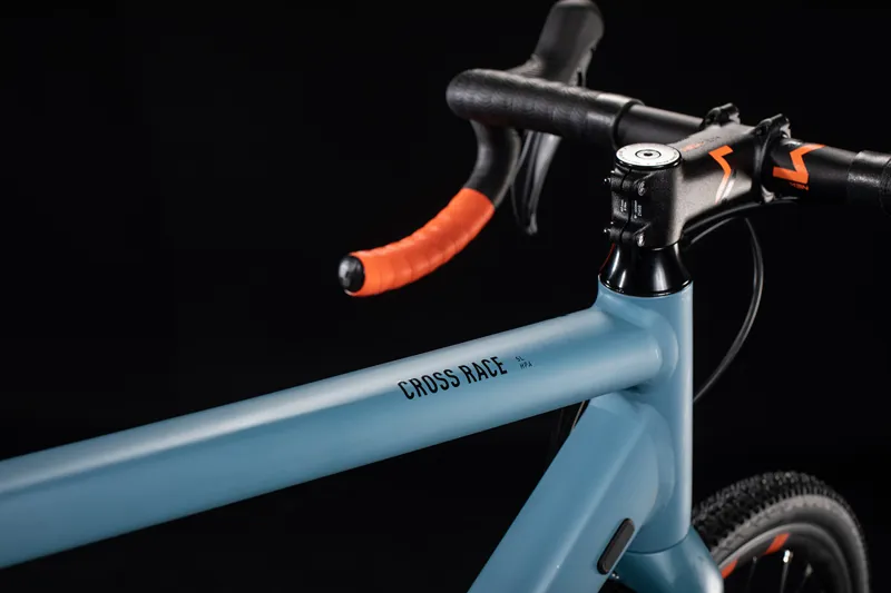 Cube Cross Race SL 2020 Cyclocross Bike - Bluegrey/Orange-5