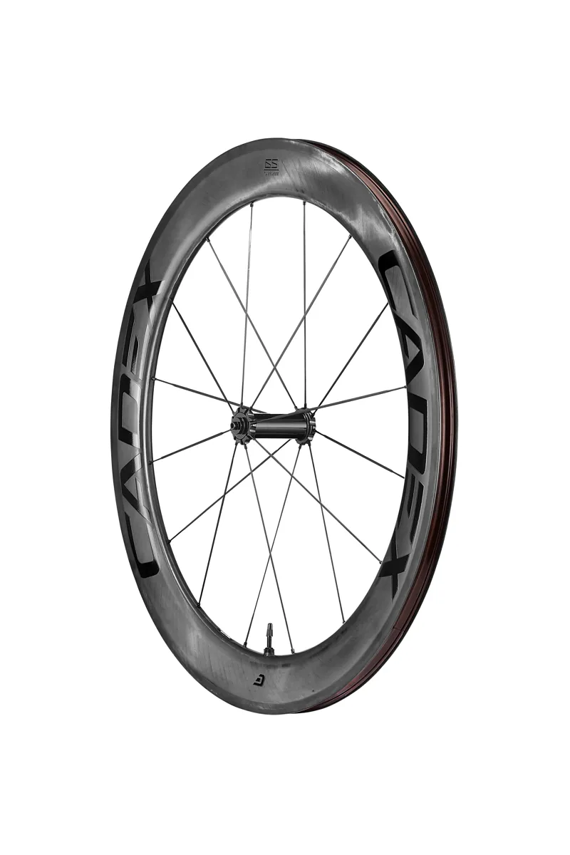 Cadex 65 Tubeless System Rim Brake Front Road Wheel - Black-1