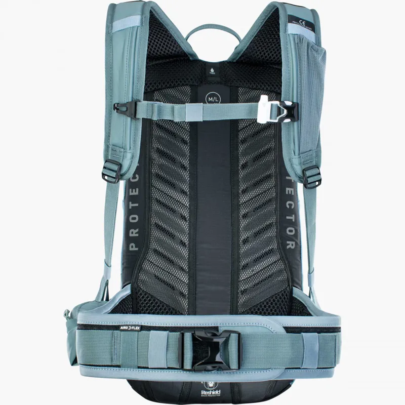 Evoc FR Lite Race Protector 10 Litres Backpack - Steel/Copen Blue-3