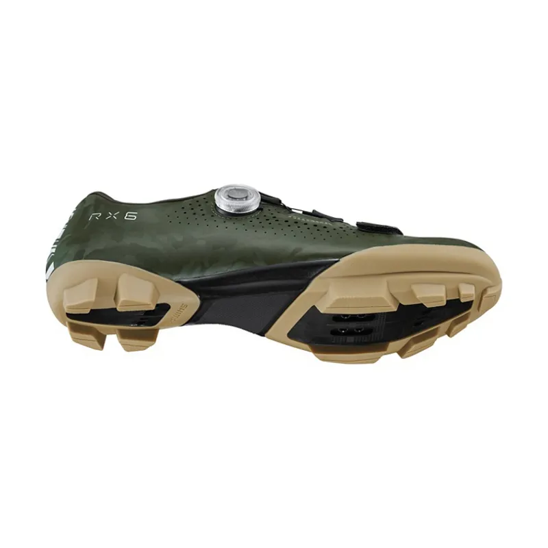 Shimano RX600 Men's Clipless Gravel Road Shoes - Green-3
