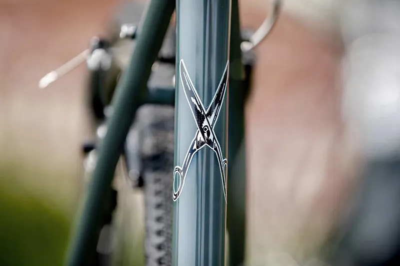 Surly Cross Check Flat Bar 2022 Hybrid Bike - BlueGreenGray-3