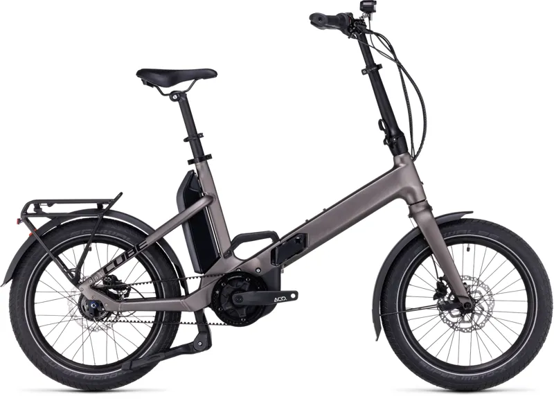 Cube Fold Hybrid 500 2024 Electric Folding Bike - Teak/Black