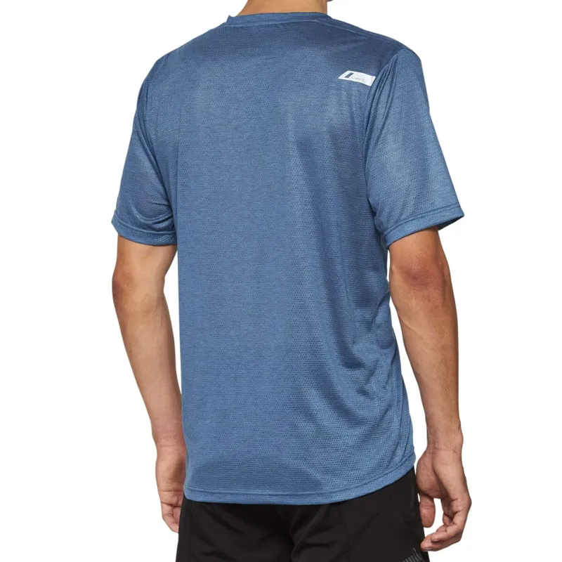 100 Percent Airmatic Mesh Men's Short Sleeve Jersey - Slate Blue-1