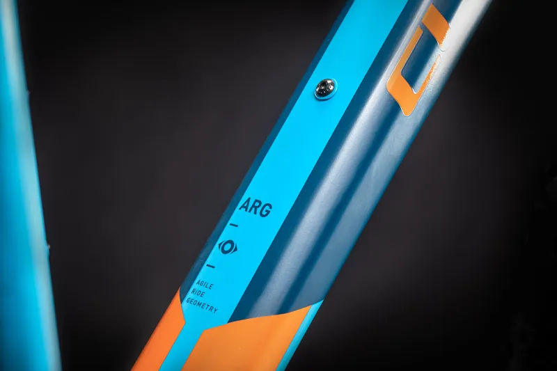 Cube Aim 27.5/29 2021 Hardtail Mountain Bike - Blue/Orange-2