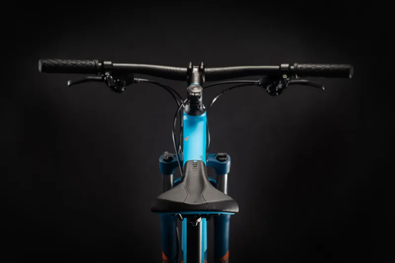 Cube Aim 27.5/29 2021 Hardtail Mountain Bike - Blue/Orange-3