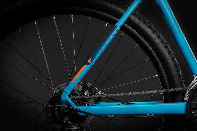Cube Aim 27.5/29 2021 Hardtail Mountain Bike - Blue/Orange-4