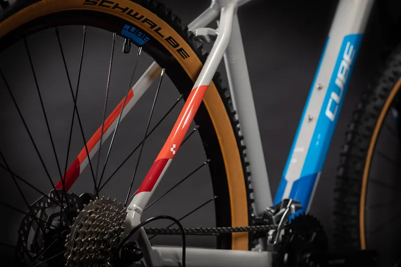 Cube Aim SL 27.5/29 2021 Hardtail Mountain Bike - Grey/Blue/Red-2