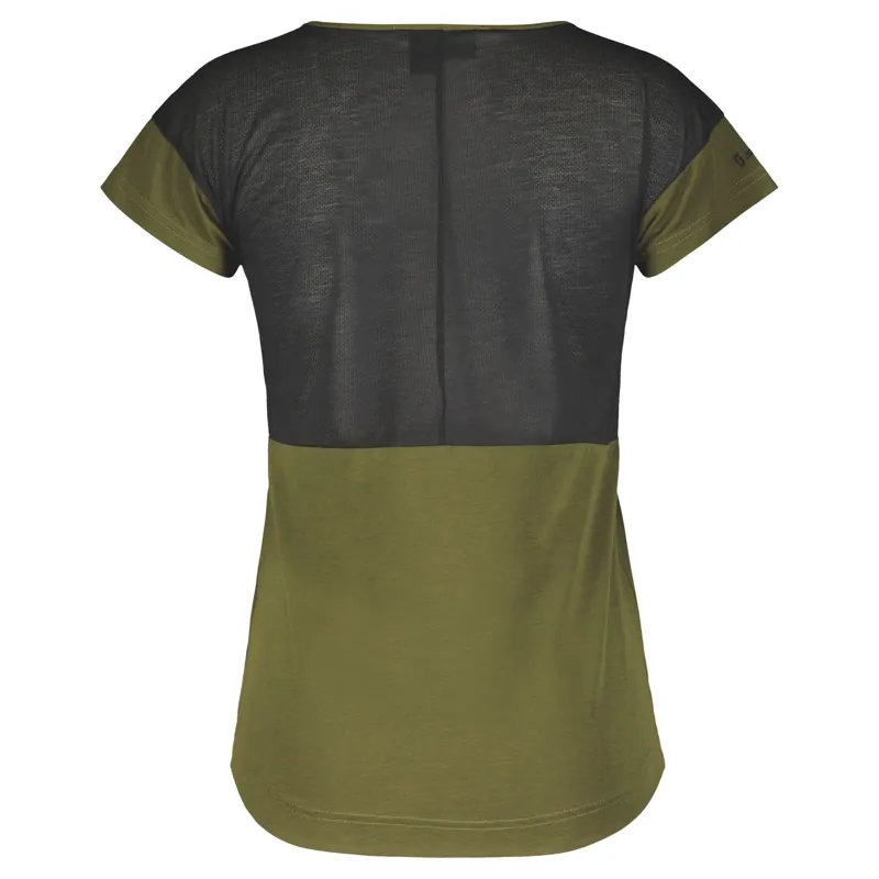 Scott Trail Flow DRI Short Sleeve Women's Technical T-Shirt - Fir Green-1