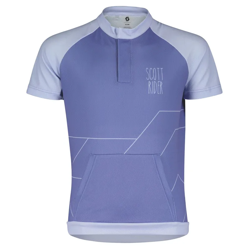 Scott RC Team Junior Short Sleeve Jersey - Dream Blue/Moon Blue