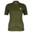 Scott Gravel Merino Women's Short Sleeve Jersey - Fir Green/Bitter Yellow