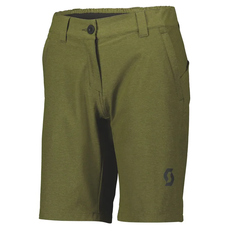 Scott Trail Flow Pro Women's Baggy Shorts - Fir Green