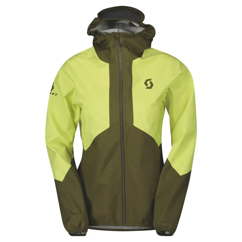 Scott Explorair Light Dryo 2.5L Women's Jacket - Fir Green/Bitter Yellow