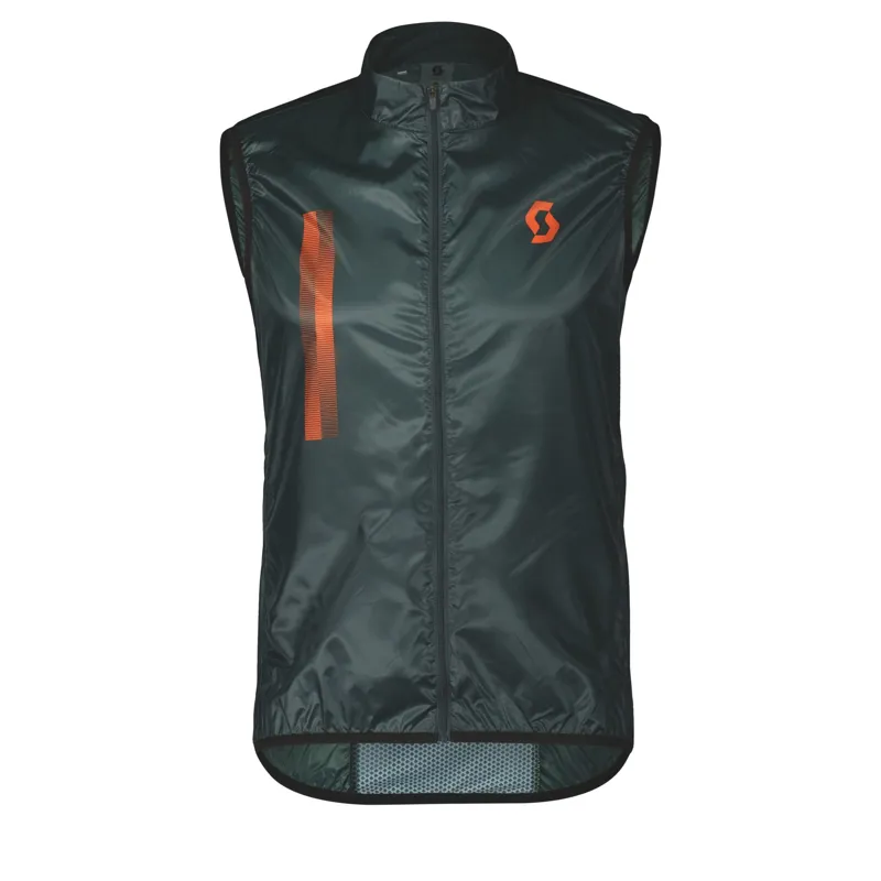 Scott RC Team WB Men's Vest - Aruba Green/Braze Orange