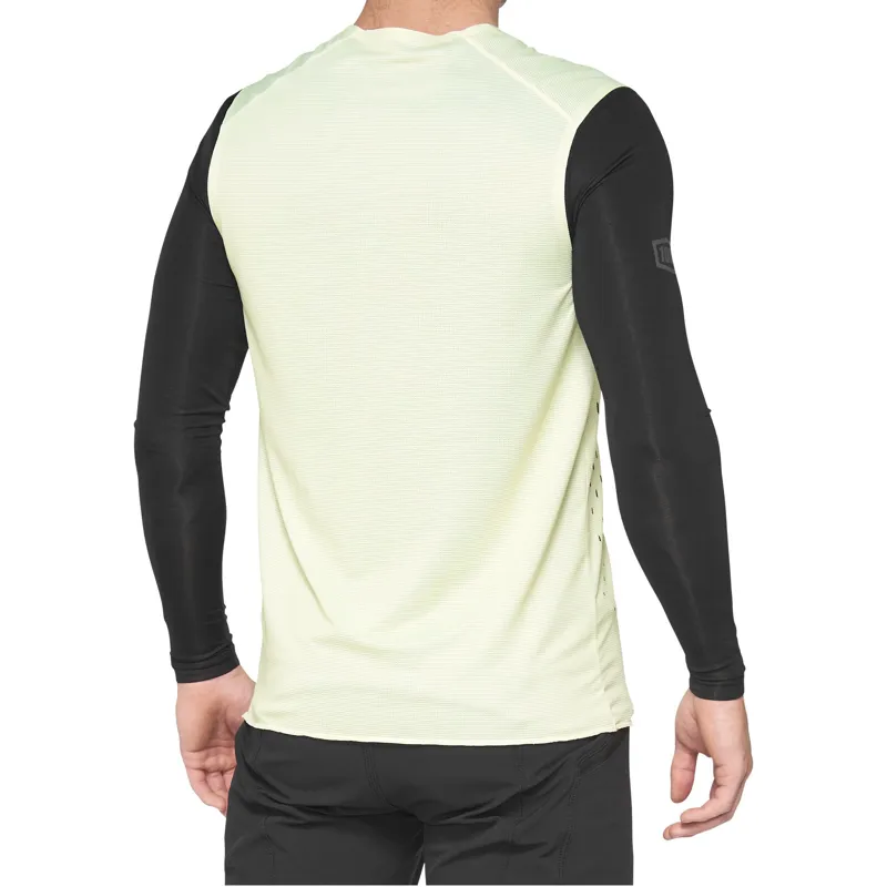 100 Percent R-Core Concept Long Sleeve Jersey - Yellow-1