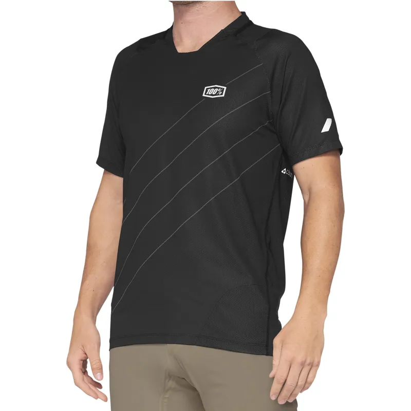 100 Percent Celium Short Sleeve Jersey - Black/Grey