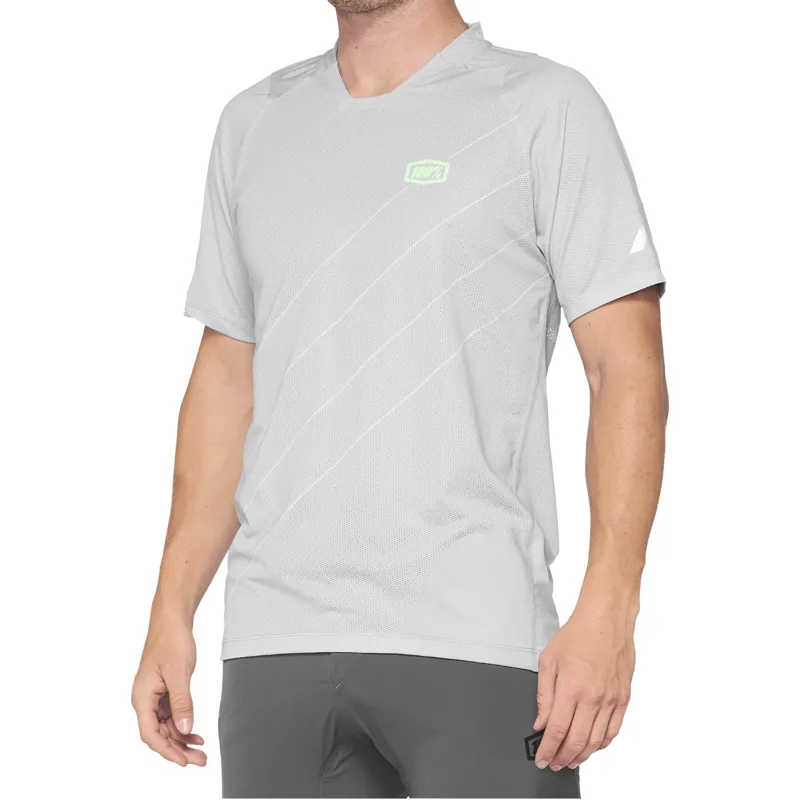 100 Percent Celium Short Sleeve Jersey - Vapor/Lime