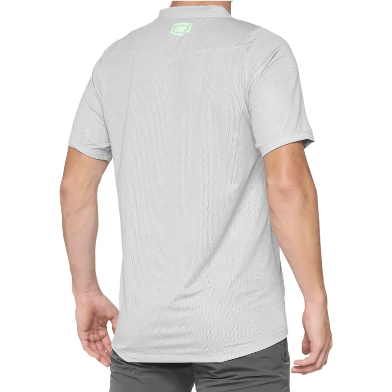 100 Percent Celium Short Sleeve Jersey - Vapor/Lime-1