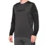 100 Ridecamp Men's Long Sleeve Jersey - Black/Charcoal