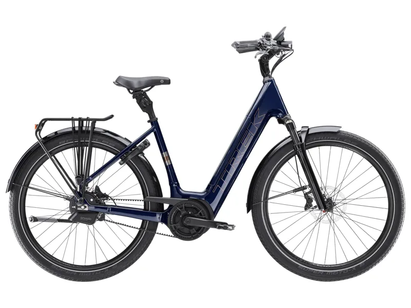 Trek District+ 5 Low Step 545wh 2026 Electric Hybrid Bike - Dark Blue