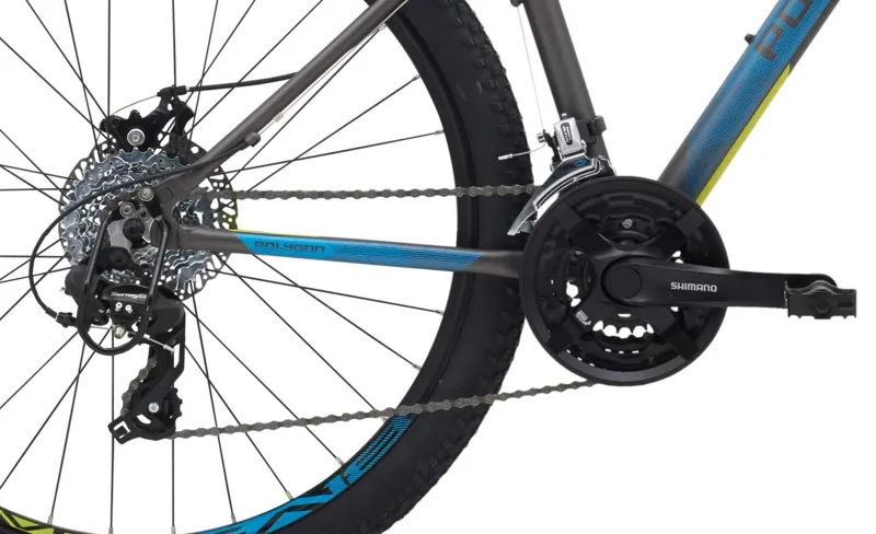 Polygon Cascade 3 27.5 inch 2018 Hardtail Mountain Bike - Black/Blue-4