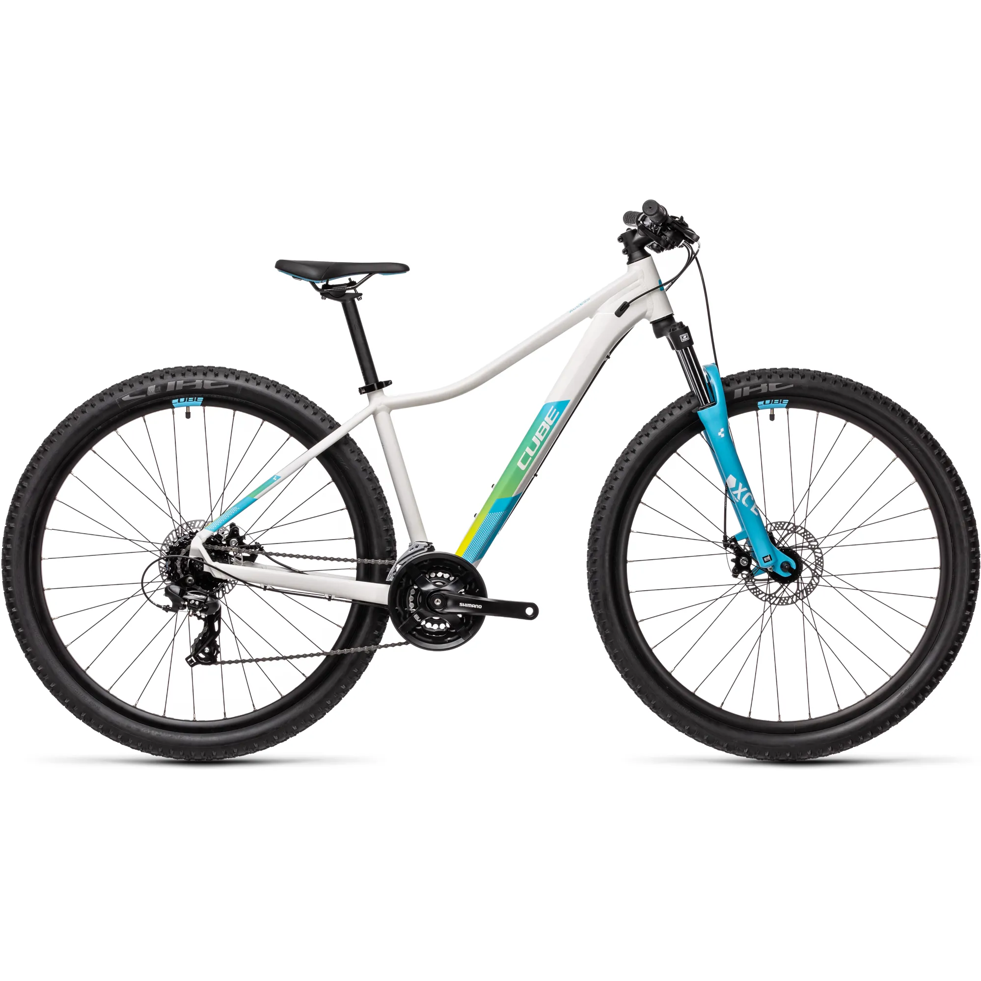 Cube Access Womens 27.5 29 2021 Hardtail MTB White Blue