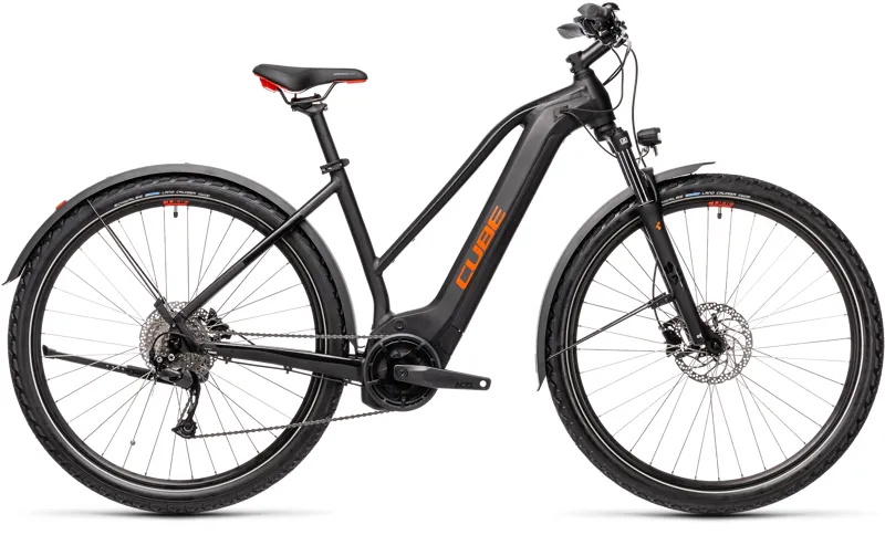 Cube Nature Hybrid One 500 Allroad Trapeze 2021 Electric Bike Black