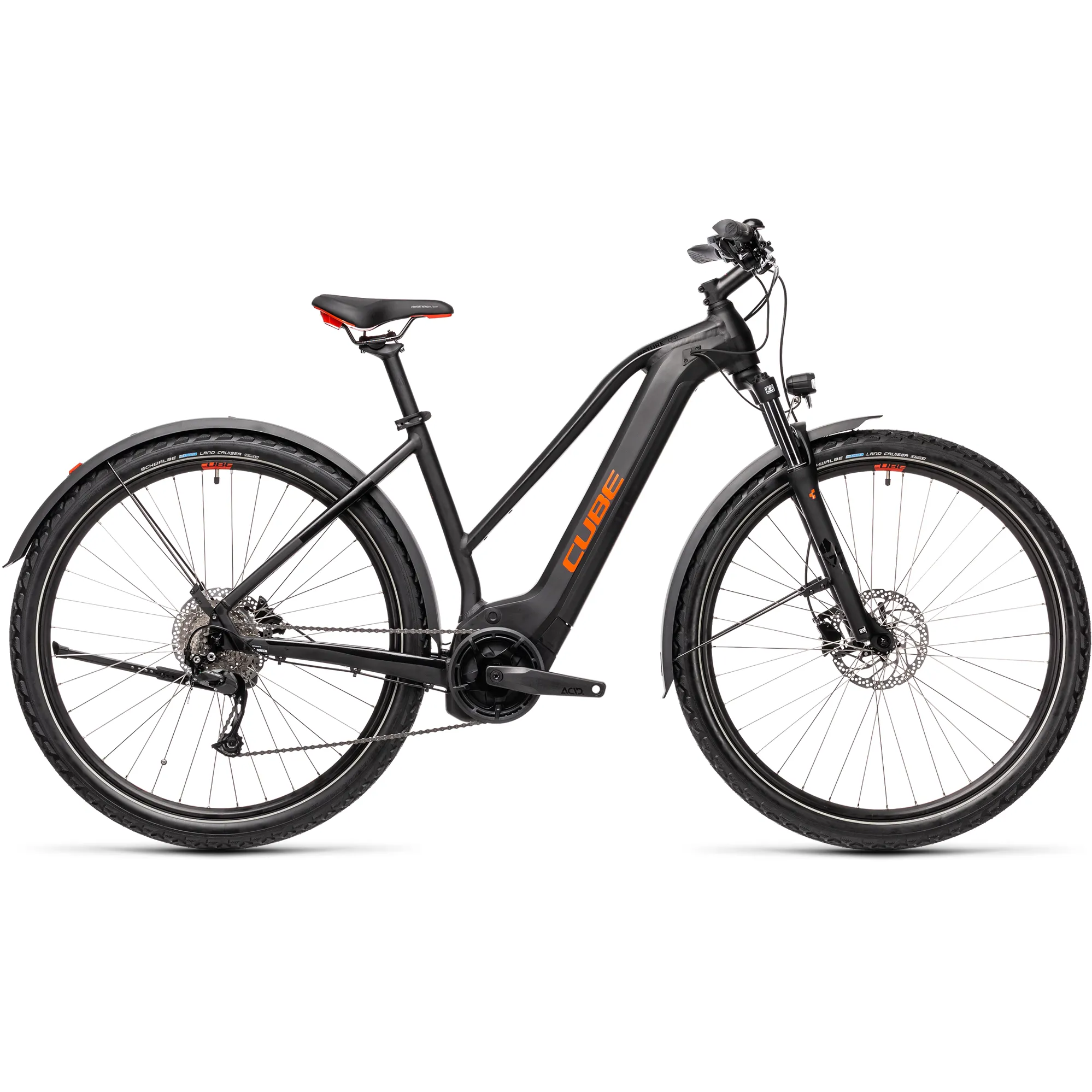 Cube Nature Hybrid One 500 Allroad Trapeze 2021 Electric Bike Black