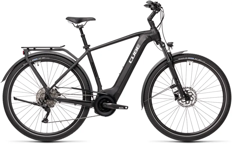 Cube Touring Hybrid Pro 500 2021 Electric Hybrid Bike - Black/White