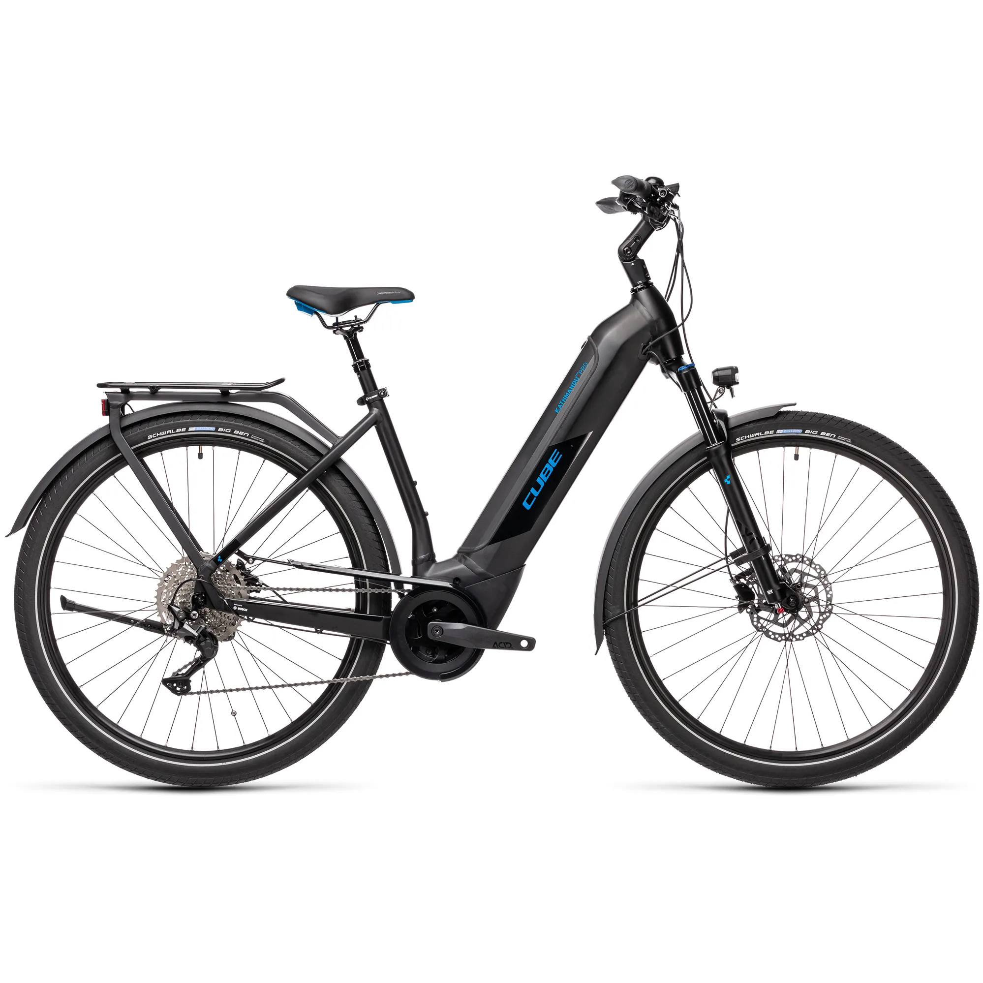 Cube Kathmandu Hybrid Pro 625 EE 2021 Electric Hybrid Bike -Black/Blue