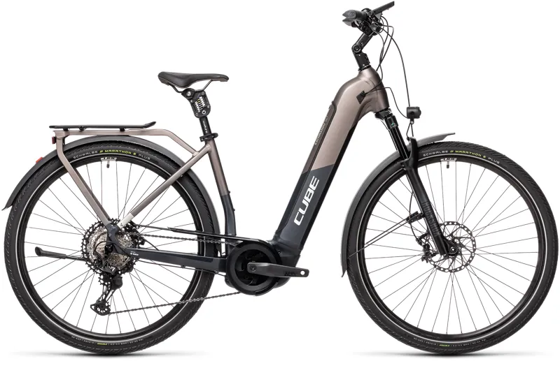 Cube Kathmandu Hybrid SLT 625 EE 2021 Electric Hybrid Bike - Teak