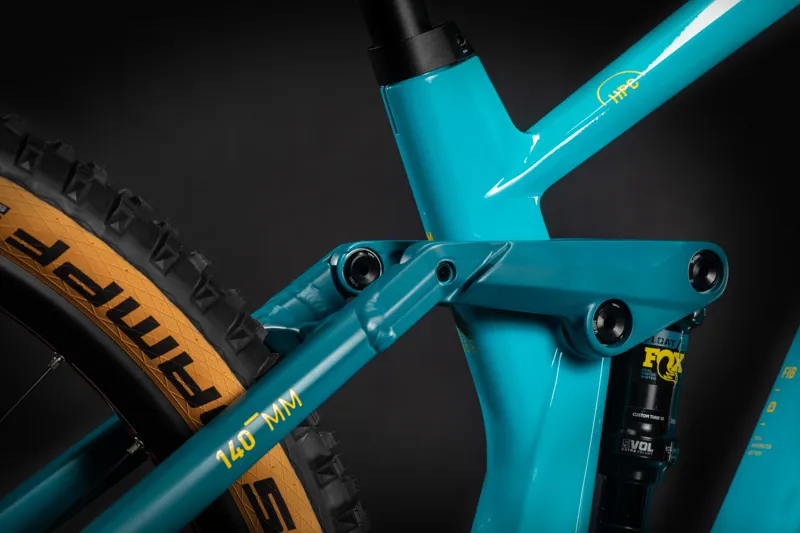 Cube Stereo Hybrid 140 HPC SL 625 2021 Electric MTB - Petrol/Peach-2