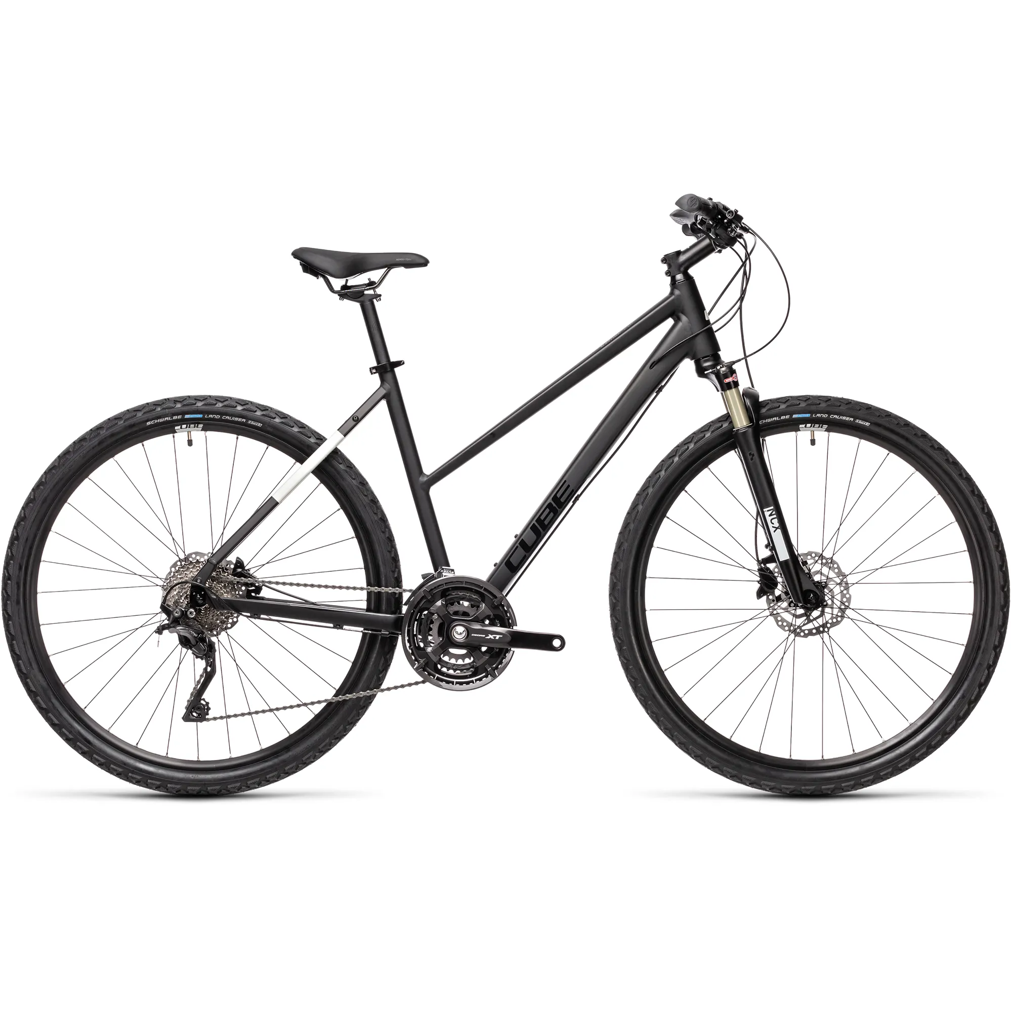 Cube Nature Exc Trapeze 2021 Hybrid Bike Black/Grey