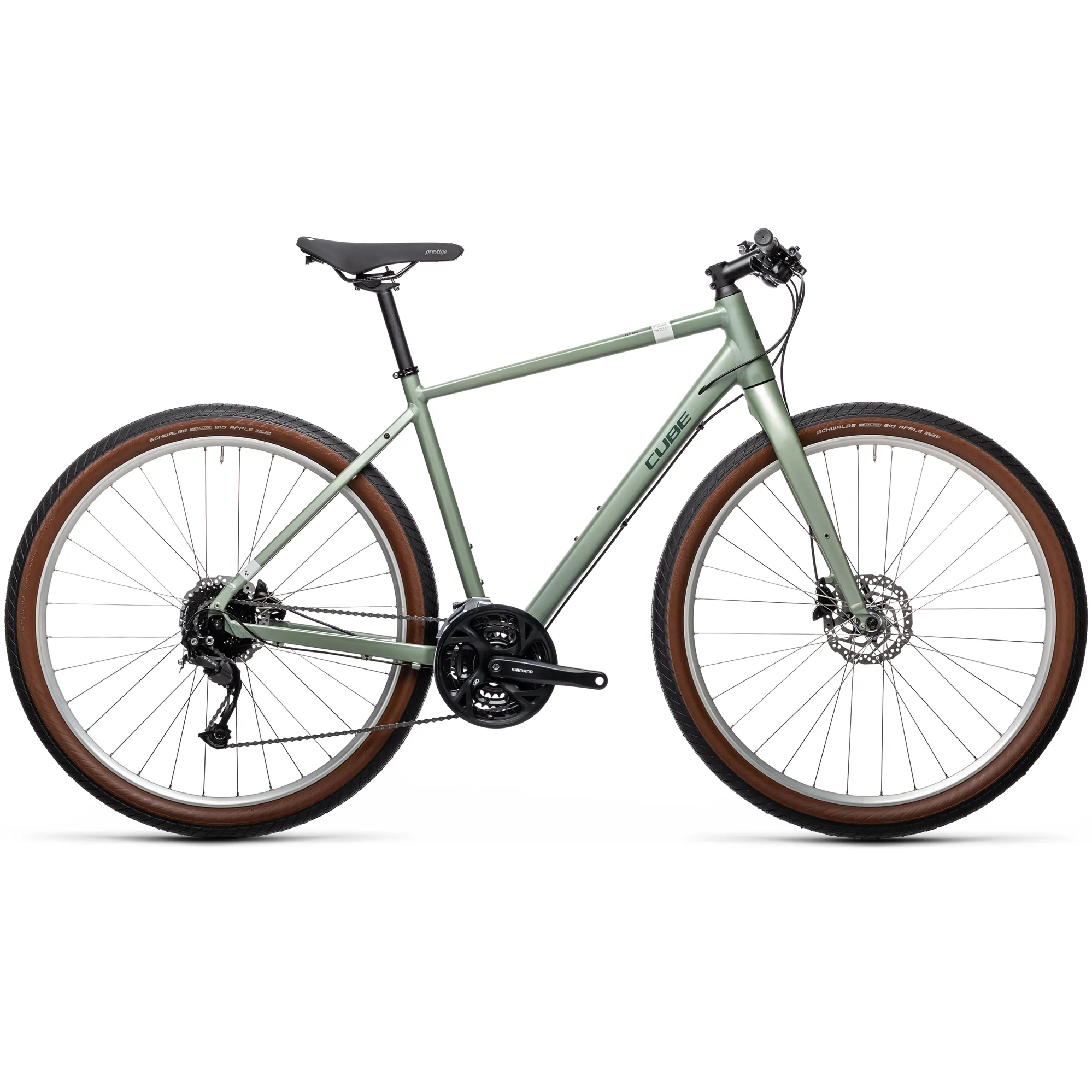 Cube Hyde 2021 Hybrid Bike Green Grey