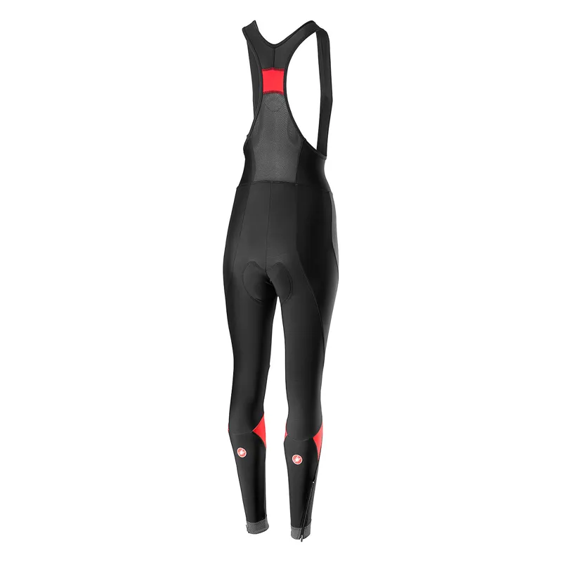 Castelli Velocissima Womens Bibtights - Black/Red-1