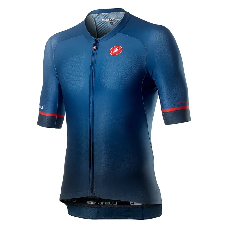 Castelli Aero Race 6.0 Short Sleeve Jersey - Dark Infinity Blue
