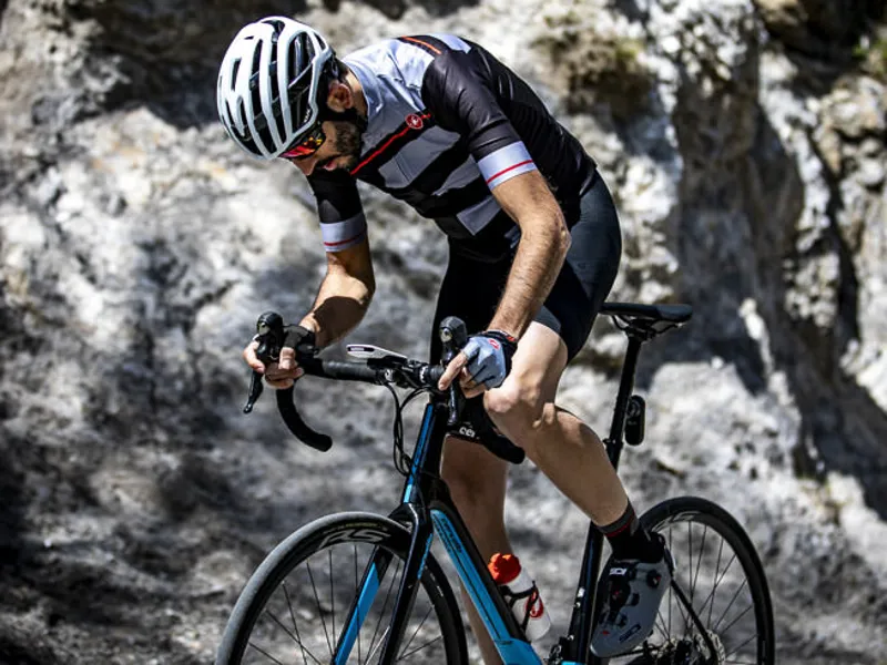 Castelli Trofeo Short Sleeve Jersey - Light Black/Vortex Grey-3