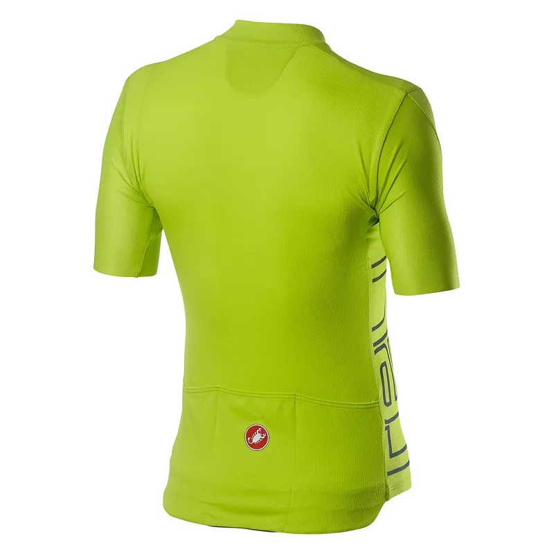 Castelli Entrata V Short Sleeve Jersey - Chartreuse-1