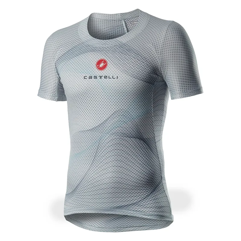 Castelli Pro Mesh Short Sleeve Base Layer - Silver Grey