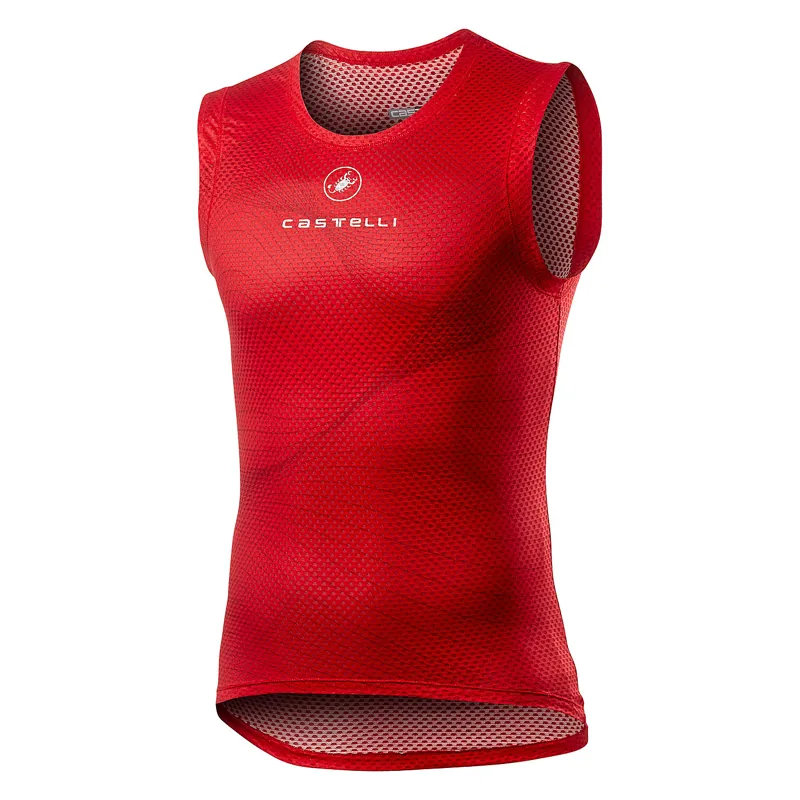 Castelli Pro Mesh Sleeveless Base Layer - Red