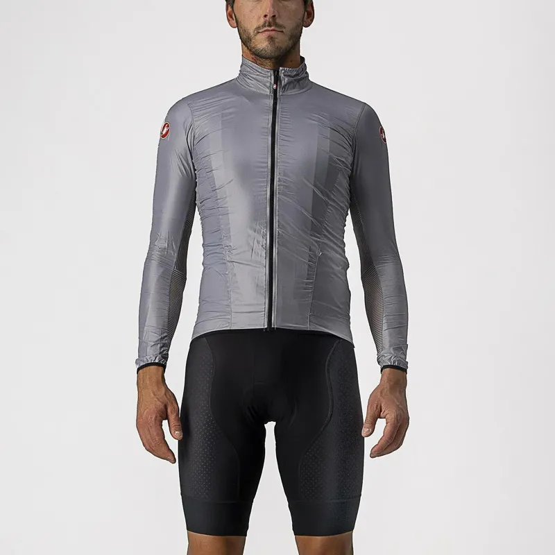 Castelli Aria Shell Men's Windproof Jacket - Silver Grey